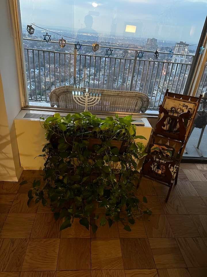 Wonderful view for the third night of Hanukkah