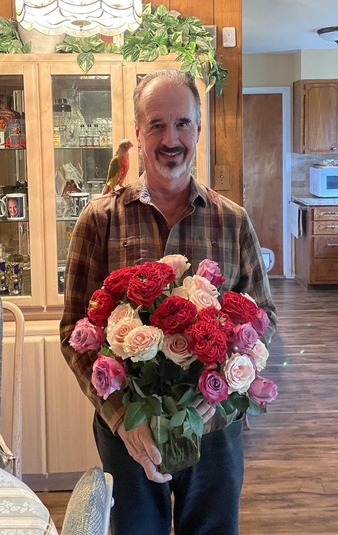 My Ex-Wife just brought me birthday flowers a day early. Guess she wanted to beat the rush!!