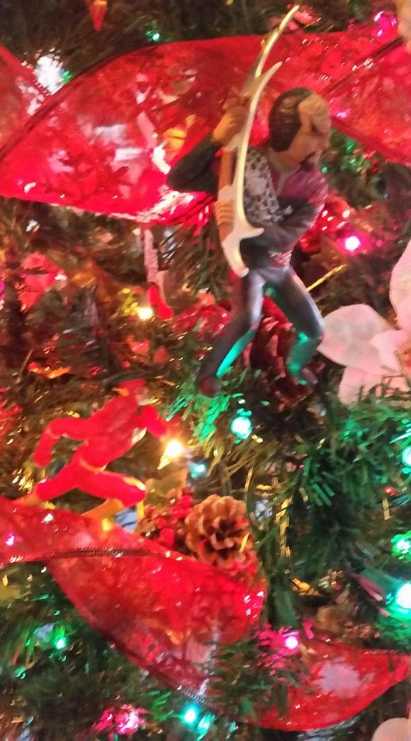 Because no Bechel Christmas tree is complete without Lt Worf or The Flash...