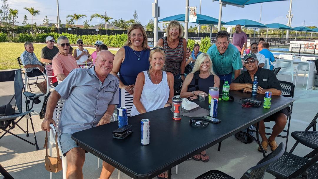 Enjoying an evening out at the Courts of Cape Coral , Cape Coral. FL with friends. Have a safe Memorial Day.