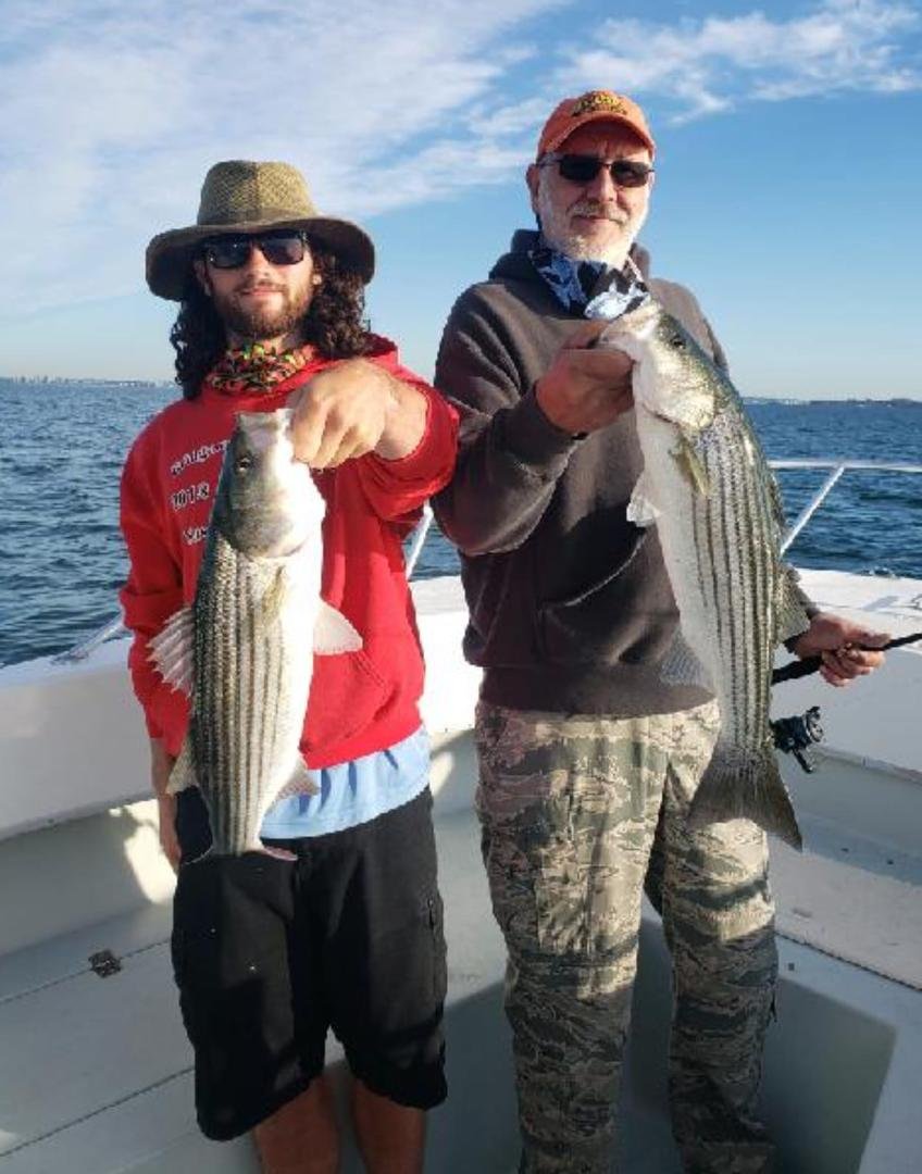 Captain Vincent Simeone with Joey Cannistraro found the fish again. Thanx for some great memories.