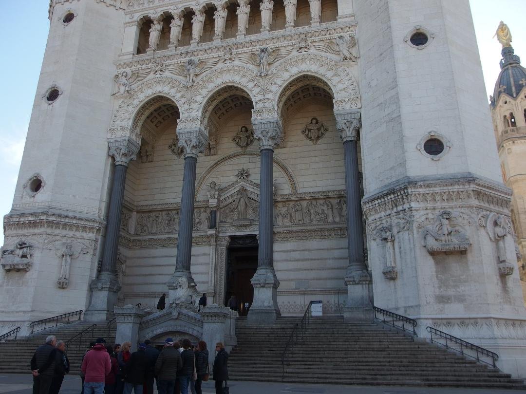 Outside a cathedral.