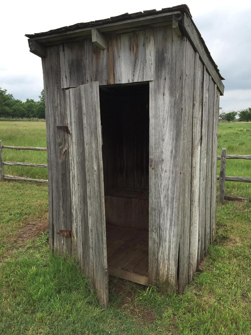 Outhouse still standing at LBJ boyhood homestead