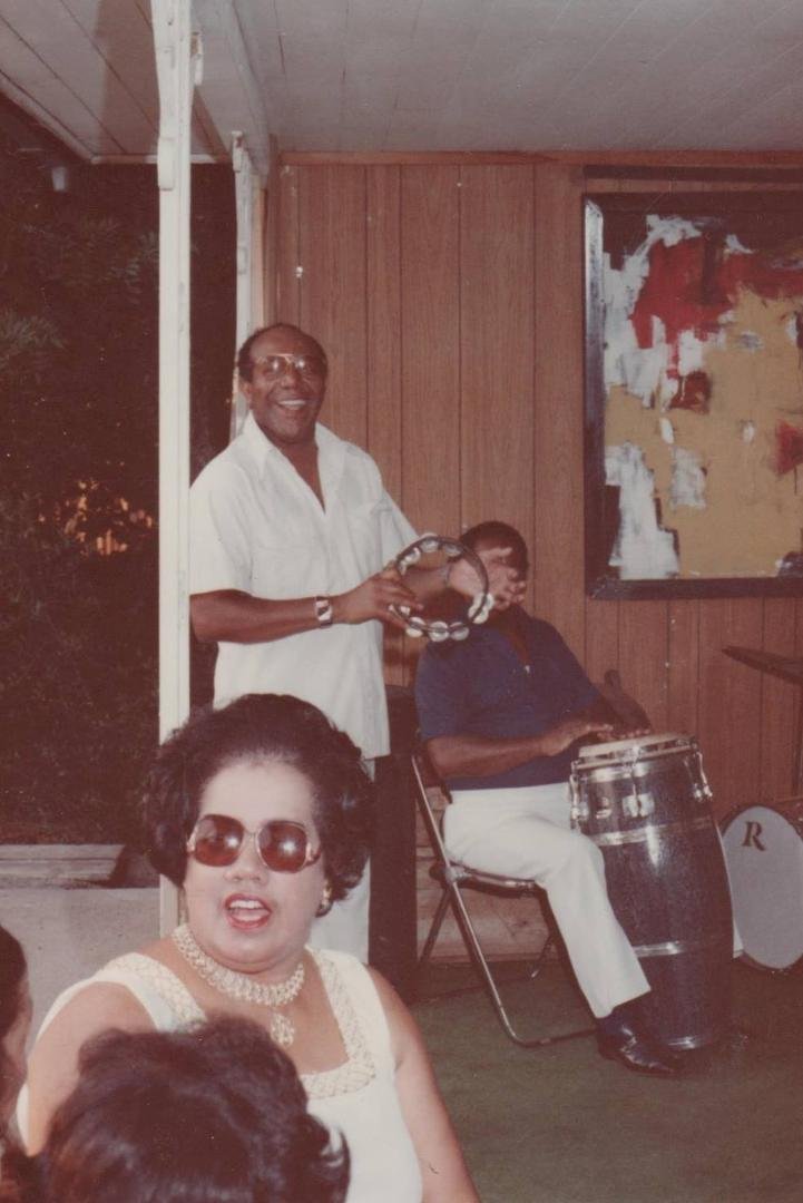 My dad having a good time...