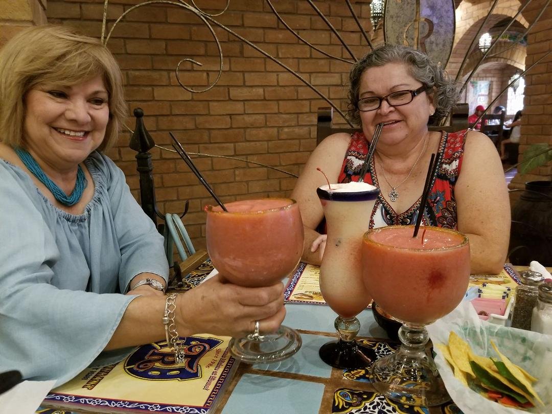 At Trevino's in Edinburg Sister time