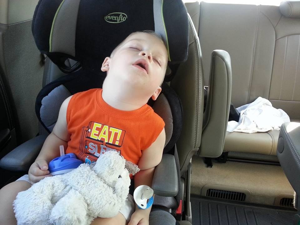I wore him out today.