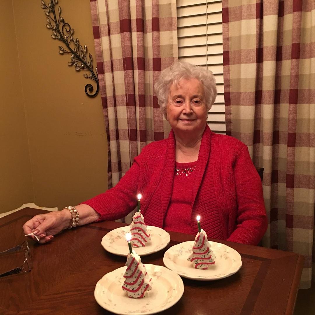 Mother's 86th birthday. Early celebration. Hope someone does a better job with the cake on her actual birthday. Kayla Shoemaker