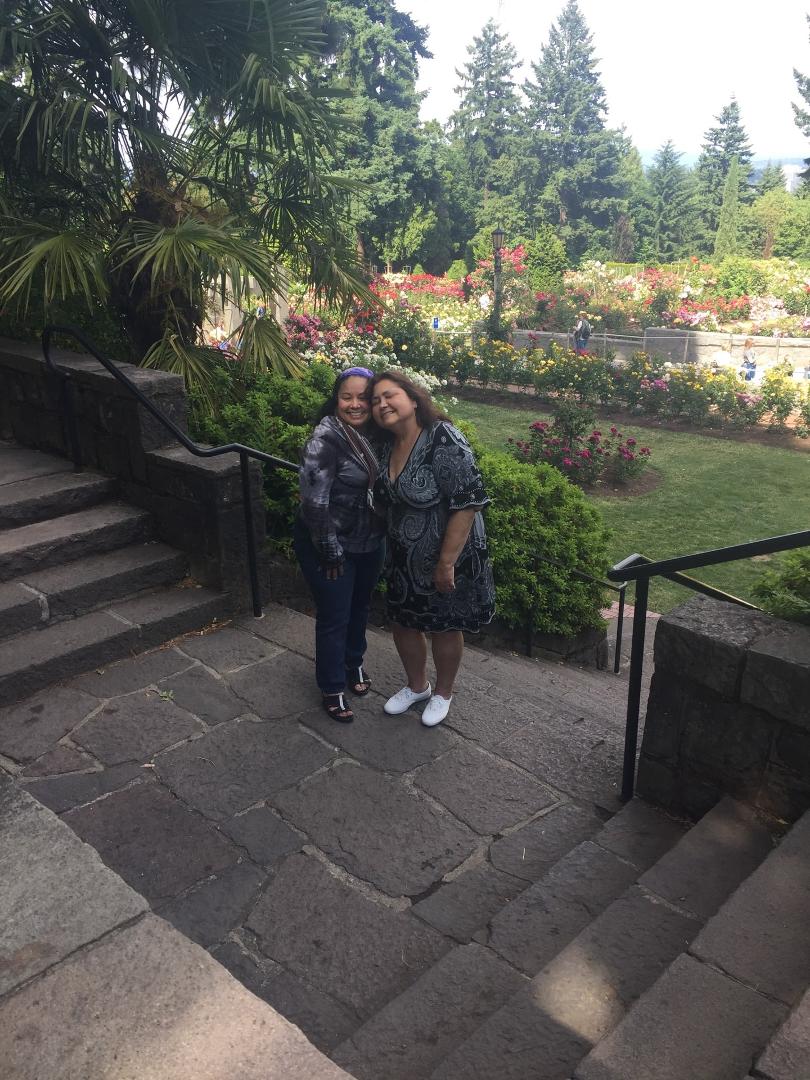 At the Rose garden with my girl Mari Mosko