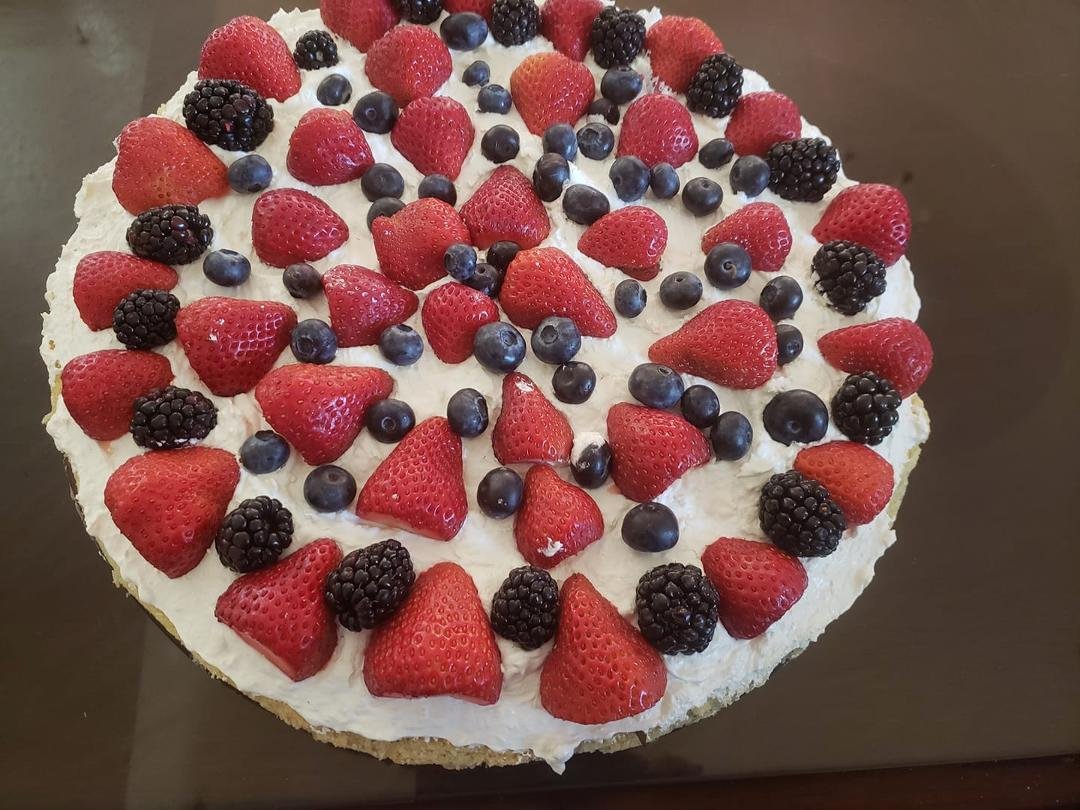 My 4th of July treat.....hope they like it cause I can't deal with that much sugar!!