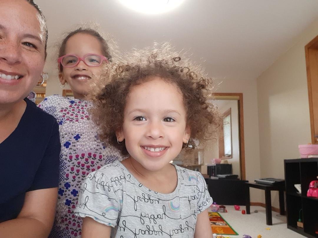 My girls Evonny and nia.