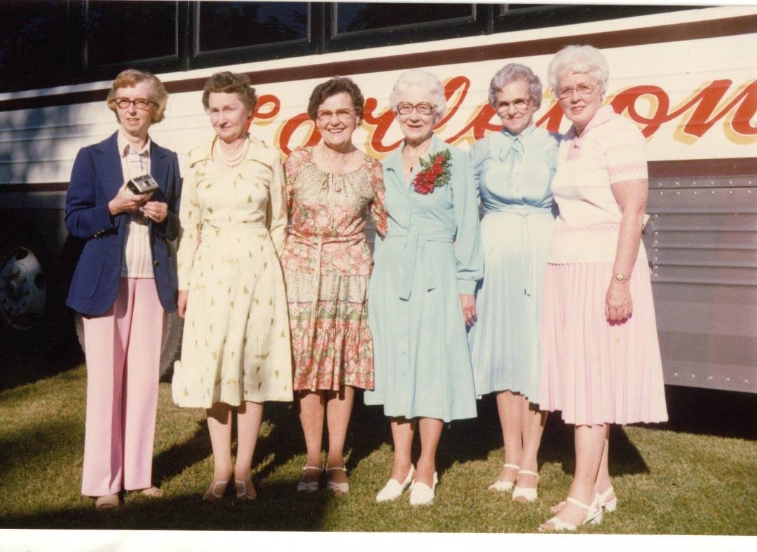 MY MOM. Lottie with some of her longtime friends..