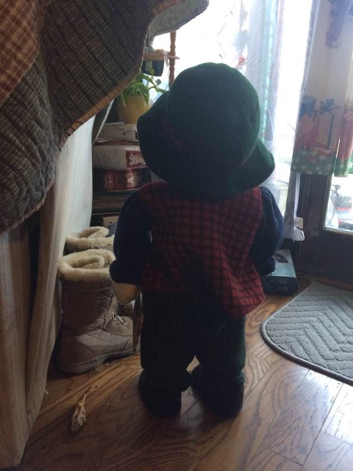 Benjamin waiting for santa! Lol