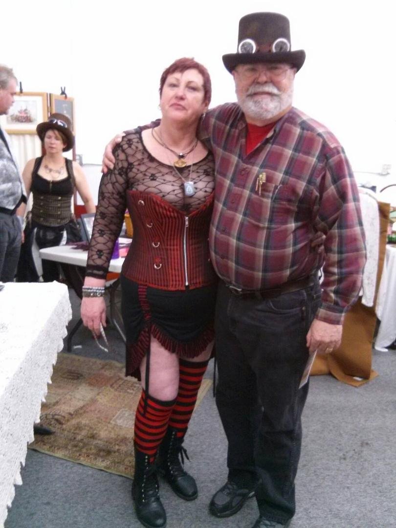 Same Steampunk Event in Sac. This lady was from the Burning Man Group.