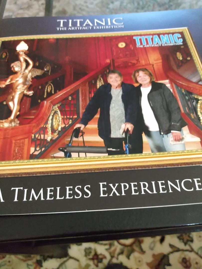My Sister Karen and I at the Titanic exhibit at the Luxor Casino in Vegas.