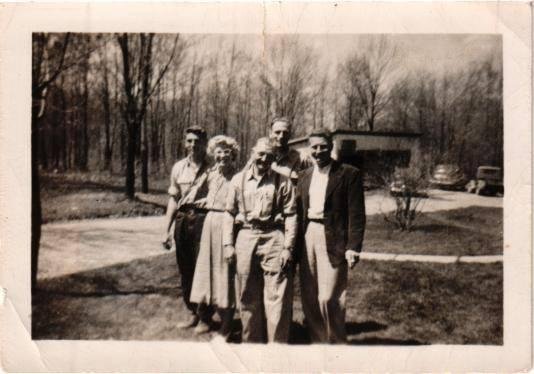 It's Thursday and this is for the Douglas Family!
Duane Arthur Douglas, Maude Elizabeth Newton Douglas, Walter Douglas, Walter R. Douglas (my father in the back) and Ralph Newton Douglas
Parents and their three sons!