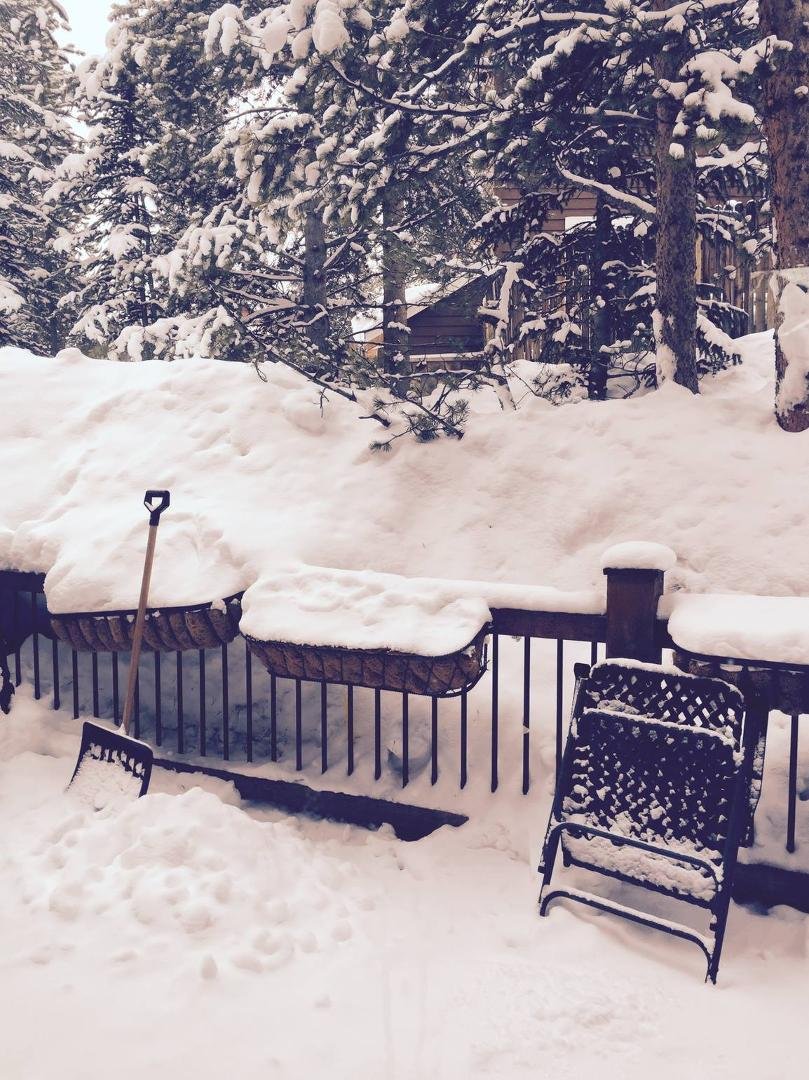 Outside patio in Breckenridge