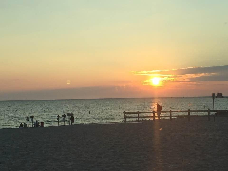 Donna's Happy Place after a great concert at WOW in Grand Haven.