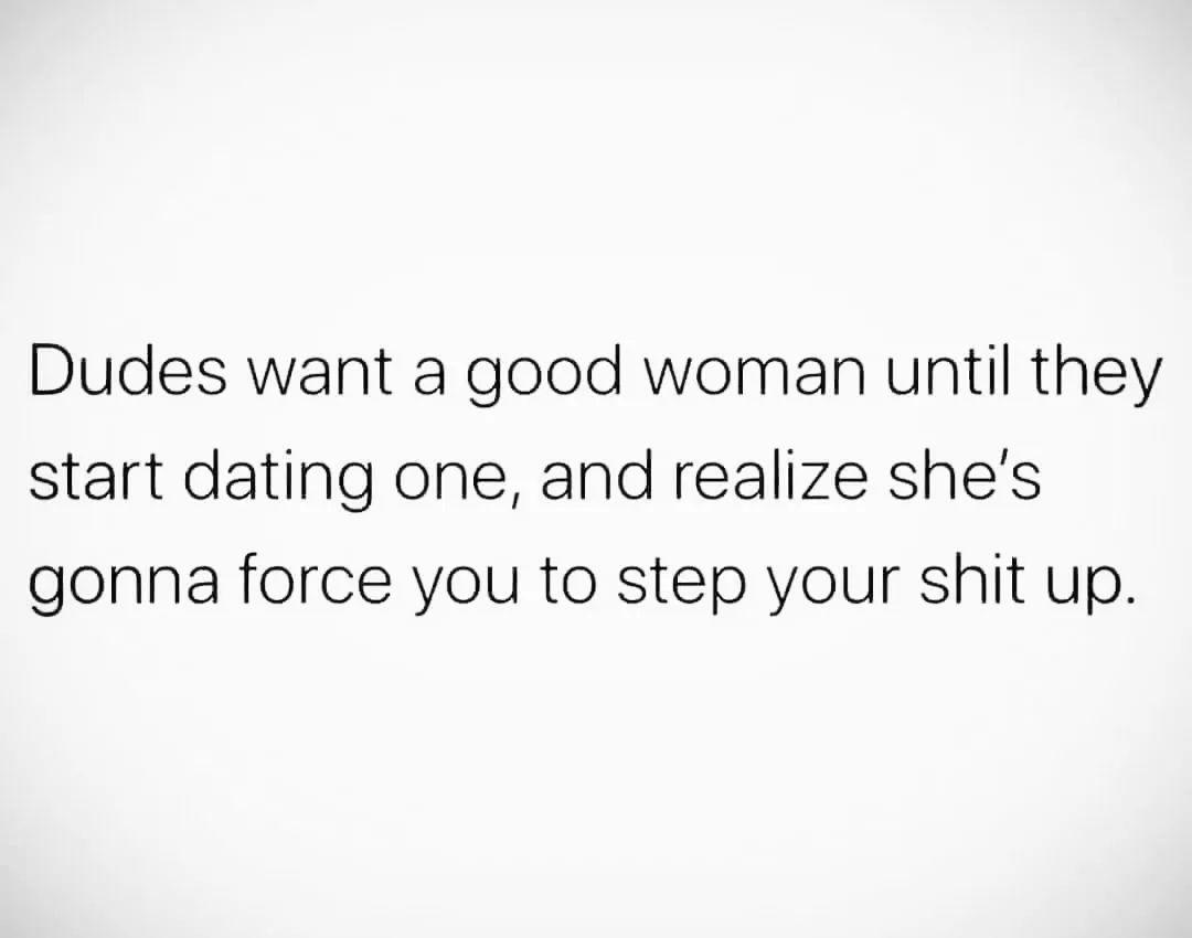 Some men don't want to be challenged... they want a woman that folds to their every whim...
I'd rather have a woman that pushes me In ways I can't push myself
A true partner! 🙌🏼😏