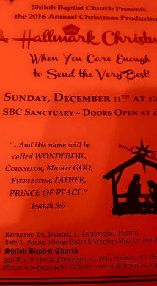 OK family and friends you have time to plan on being at Shiloh on Sunday December 11, at 5: pm doors open at 4:30.