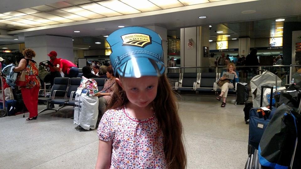 Getting ready to board the train!!