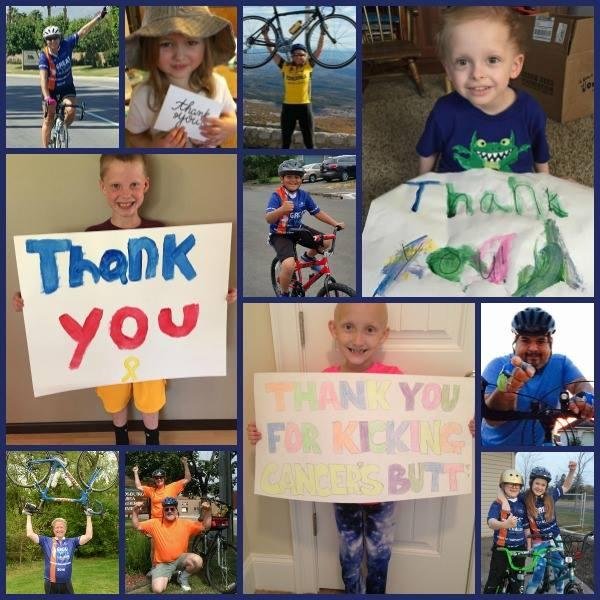 THANK YOU!
As you get out in these final 7 days, remember the little lives who are fighting cancer and those brave kids who have lost their battle with this terrible disease.
This is why we ride...
We ride to give kids li