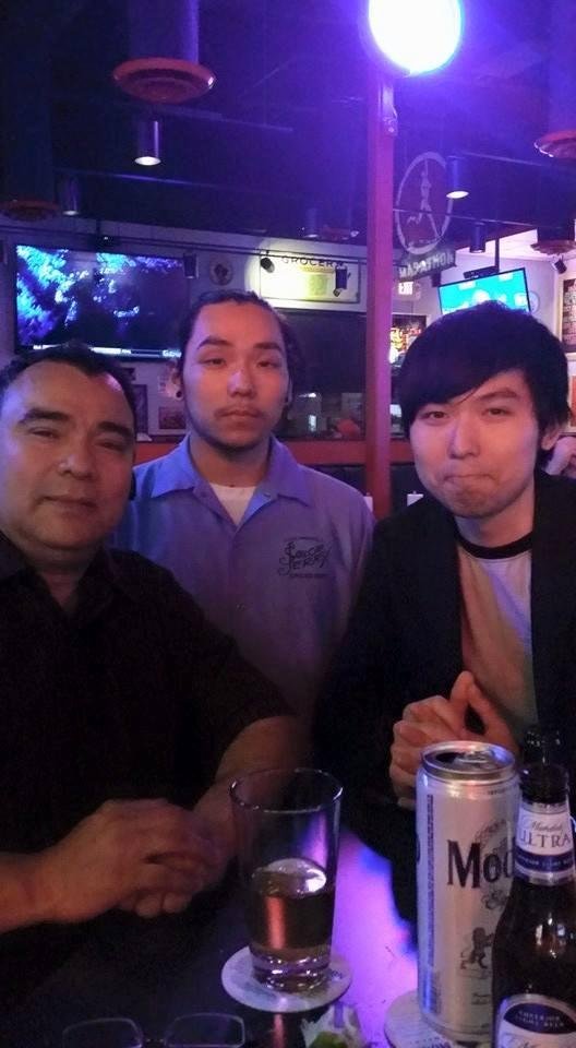 Celebrating Gene's birthday.