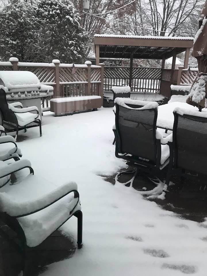 Not exactly deck sitting weather!