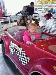 Madison At the Fl. State fair learning to drive