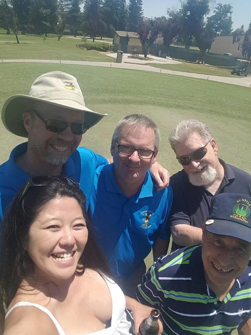 Moose Lodge golf tournament with Chris, Scotty, Mike, Ally, and myself