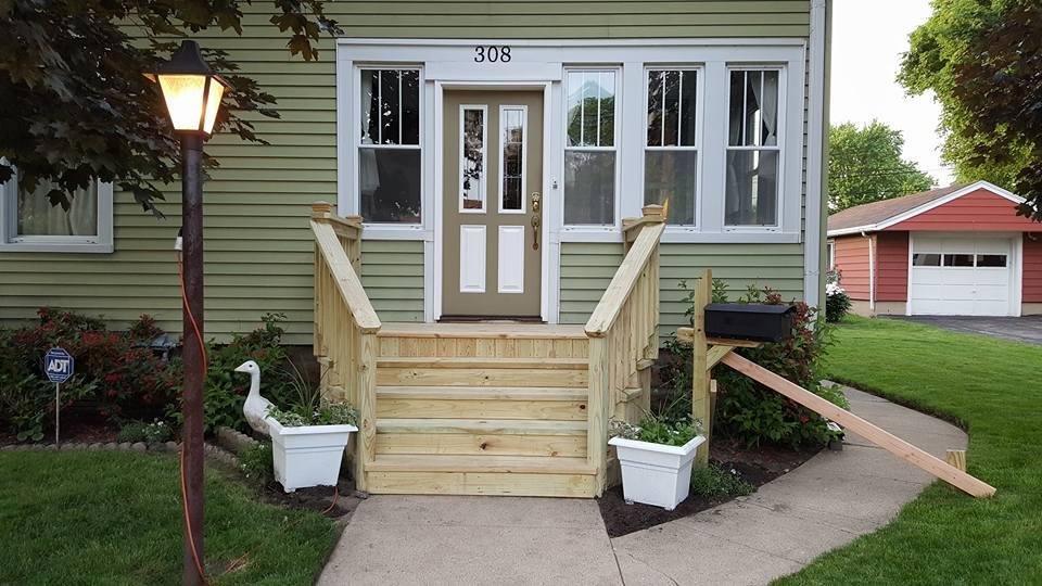 Thank you Shawn Lane for the wonderful beautiful new deck. You are the best. Now i think i might paint the door white again.