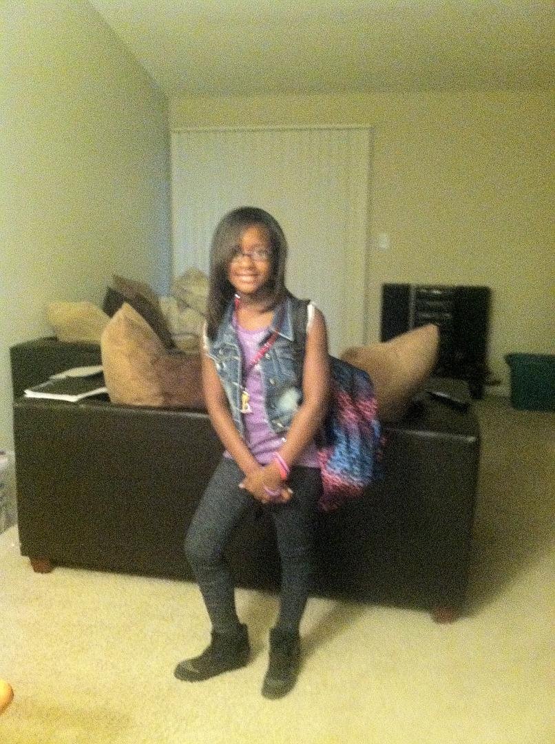 Kiersten ready for 5th grade!!