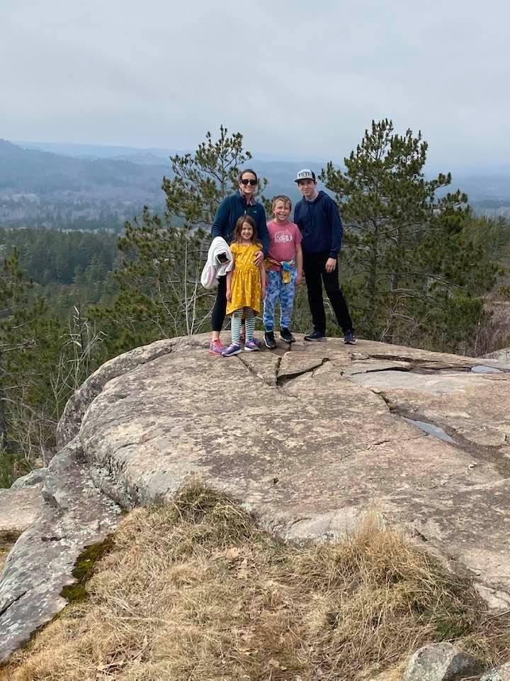 Top of Sugar Loaf with Carissa, Brodie, Crosby and Harper! Great Day!