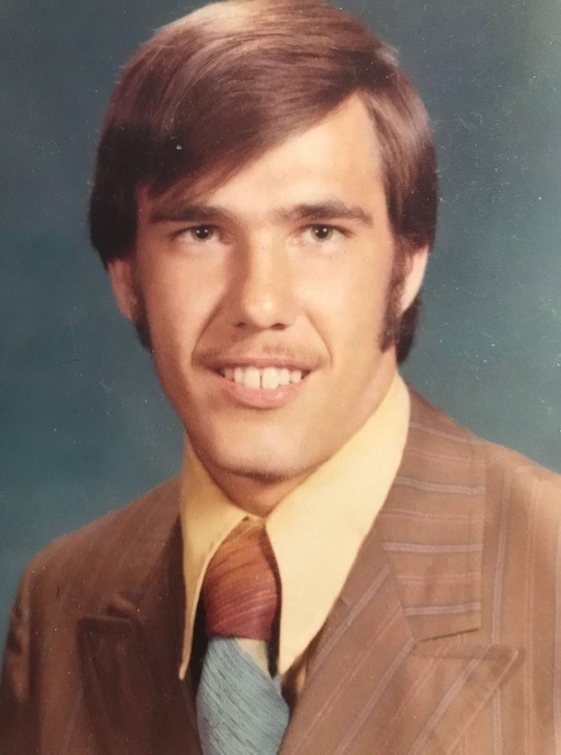 I shared this on someone else's "share your high school picture"
You like the multicolored tie and long side burns...this was when fashion was at its' best....lol
