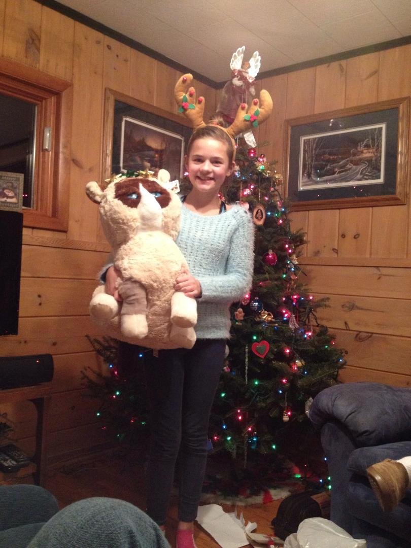 Lexi with Grumpy Cat! :)