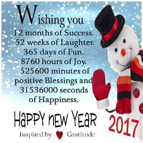 Wishing everyone a Happy and Healthy 2017