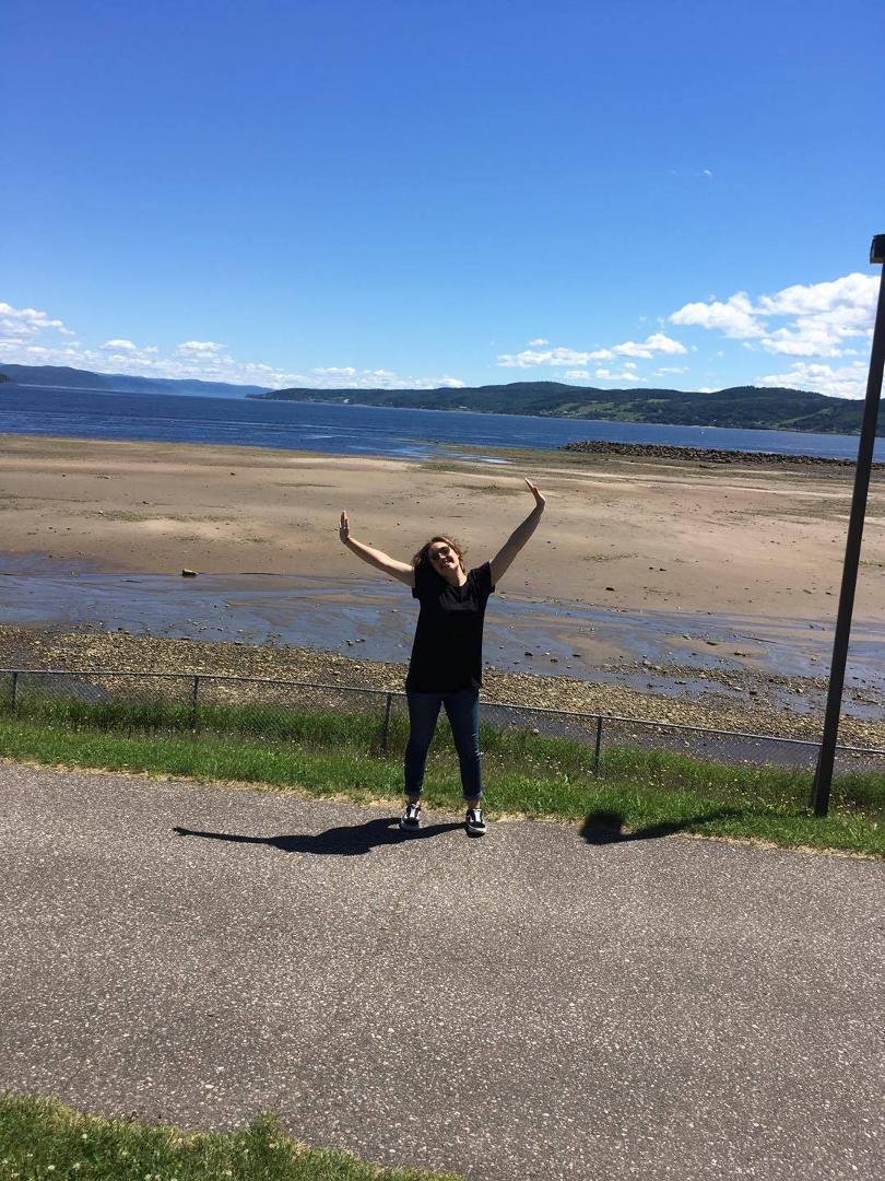 Granddaughter Emily on Staff at Bagotville Air Cadet Summer Camp, Qc.in the beautiful Saguenay Valley..