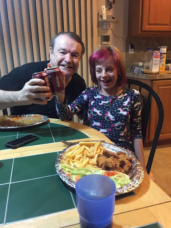 Dr Pepper cheers. Inca Mexican for dinner. Yummm