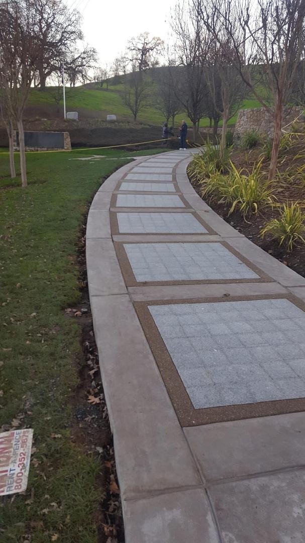 Our installation  of dedication  pavers  and flatwork  at  the all  wars Memorial  Danville