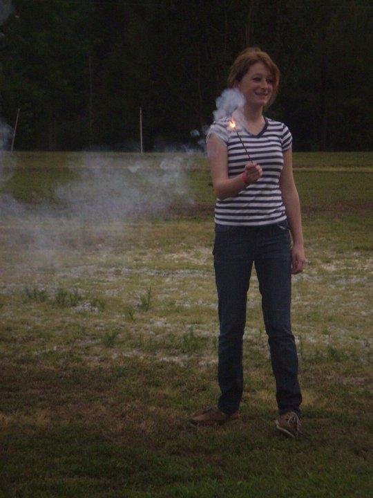 Meaghan is starting to look like she is having fun