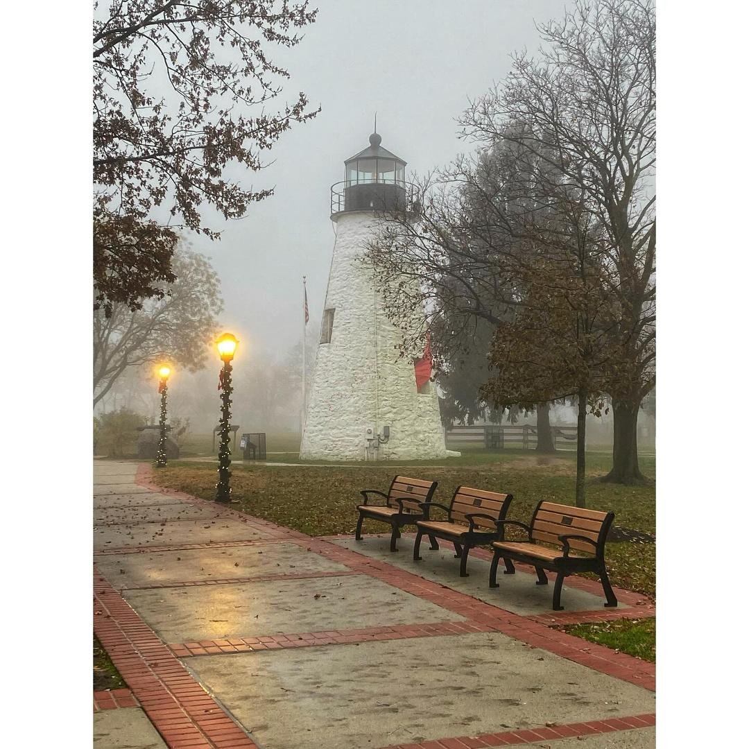 Love a foggy day on the Chesapeake Bay. Concord Point Lighthouse.