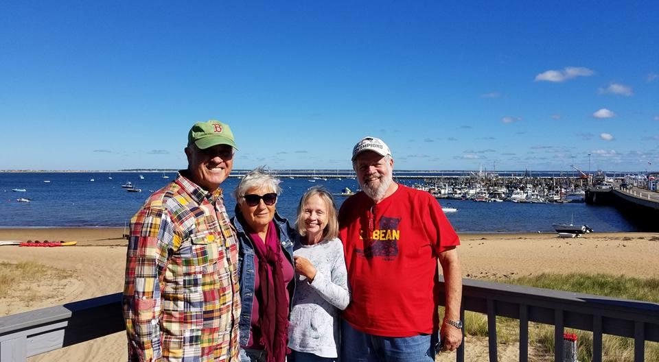 In Provincetown with cousins Ronnie and Bill