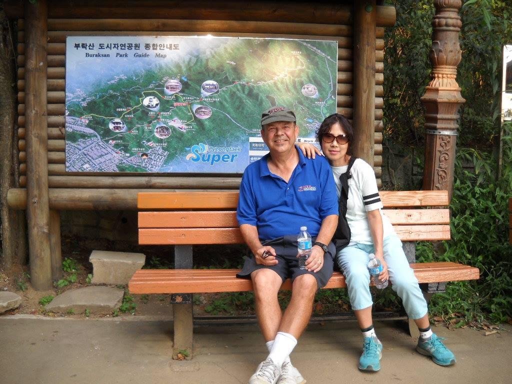 South Korea; on my way to Zoey's middle school; up a damn mountain.