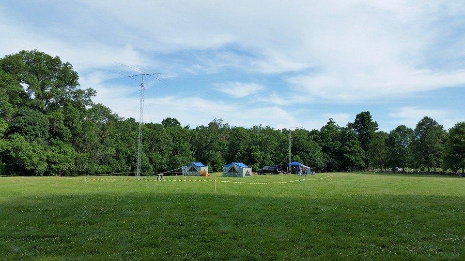 Field Day at Endicott Park in Danvers, MA. A bunch of hams playing on the radio. I'm tired, but I had fun. Sleeping in the car sucked. Next year I take the tent.