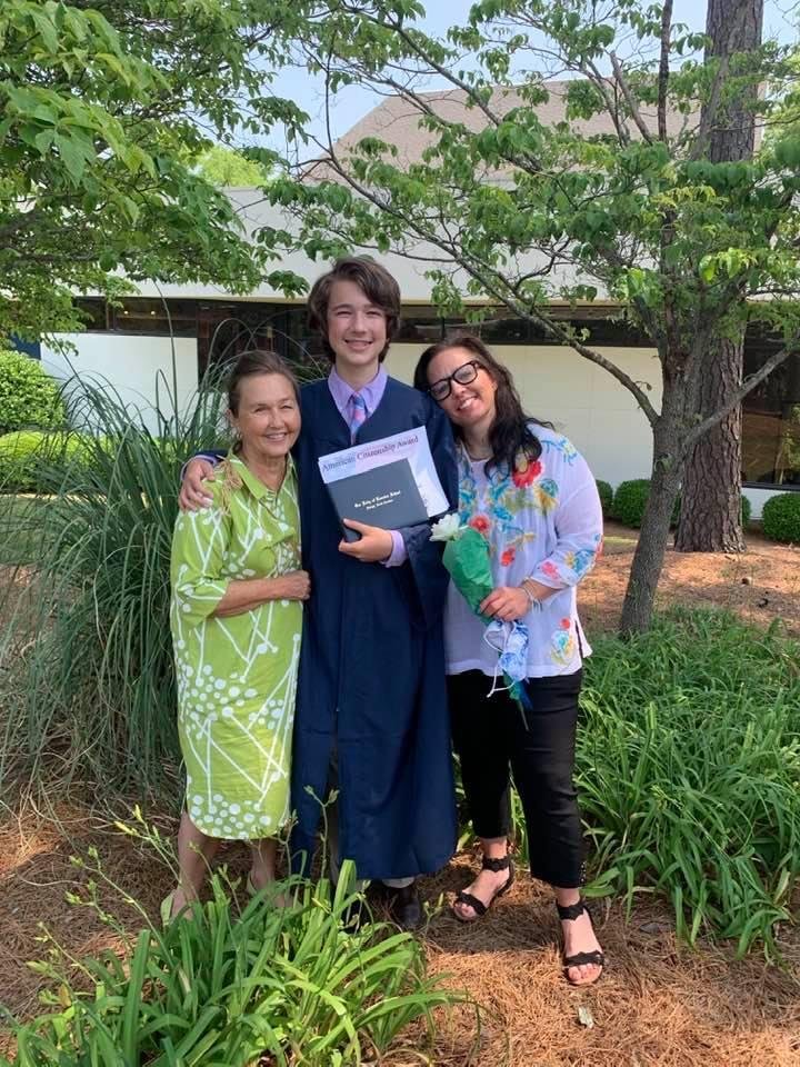 Eight grade graduation for our oldest grandson.  Happy day,