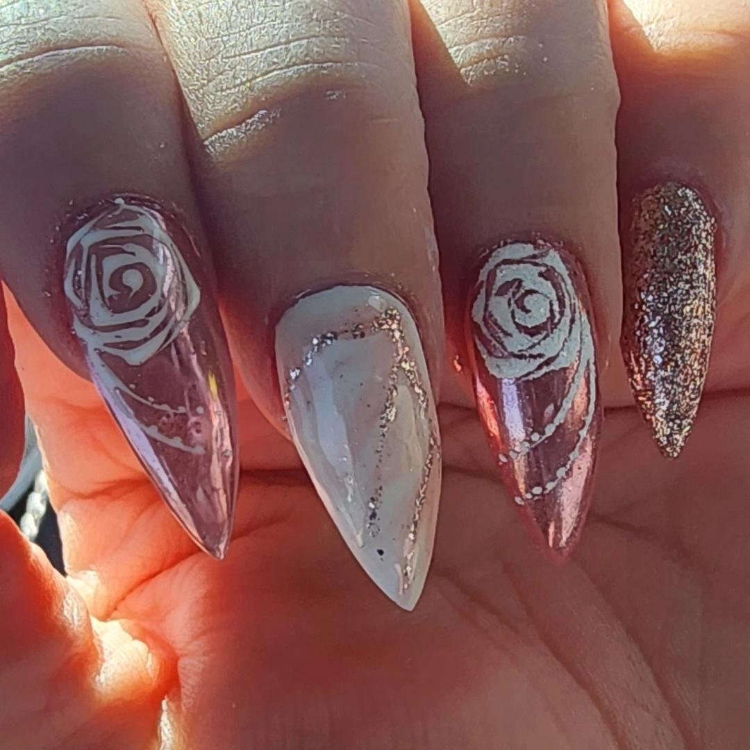 New Design! #rosegoldnails