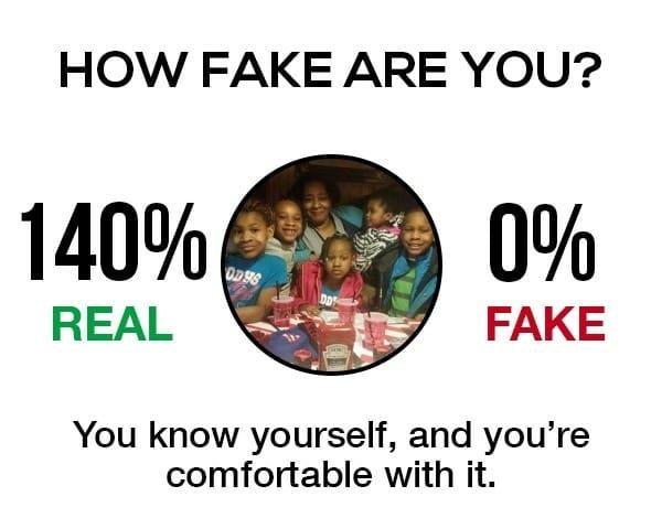 How fake are you? #omg