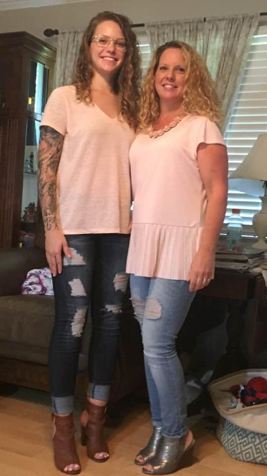 What are the chances of you and your daughter dressing alike all the way down to the shoes?? Lol