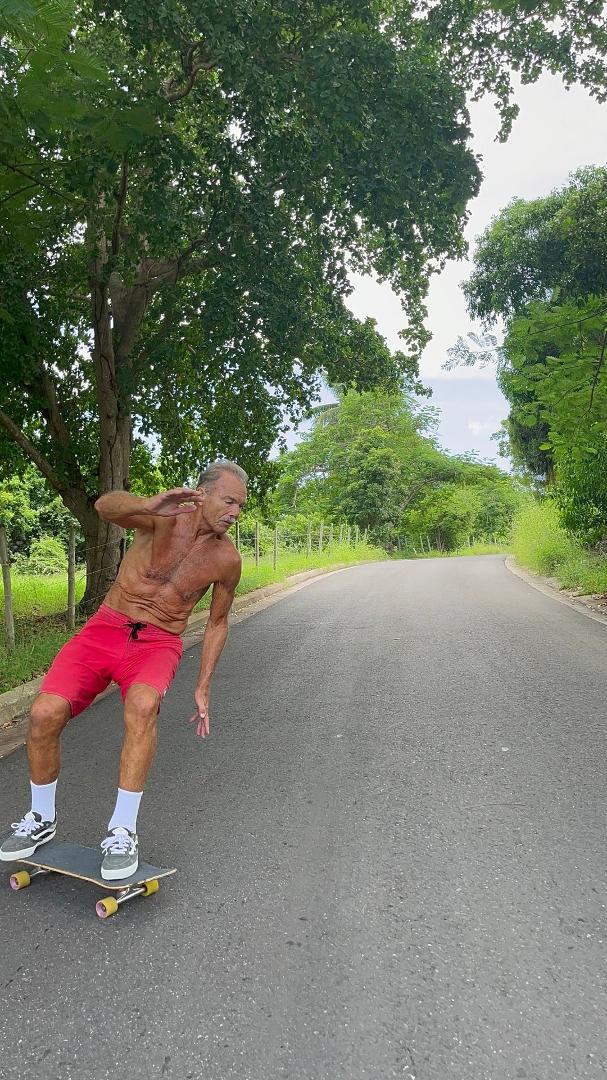 no surf so back to carving the asphalt hill