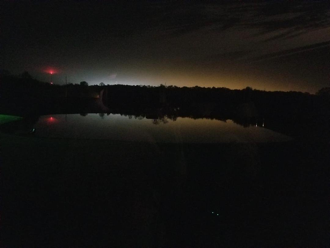 Thought this was a neat pic I took it last night looking at our pond