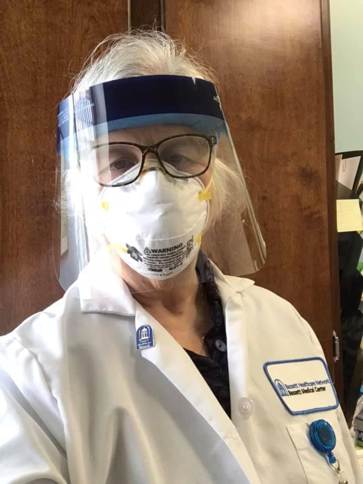 The new normal at work. I work in employee health and I fit test our employees into the N95 masks. We want to make sure the mask fits and doesn’t leak. Need to keep them as safe as possible.